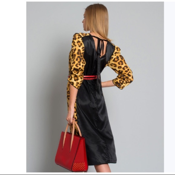 MARC JACOBS Leopard Print Midi Dress**US 2 $1495 - Picture 9 of 10